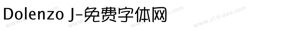 Dolenzo J字体转换